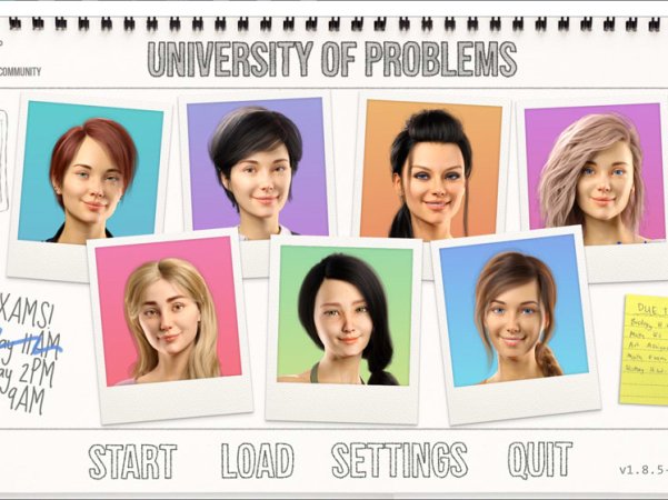 【SLG/3D】《学院情缘》（又名《欲望大学》《问题大学》/University of Problems）V1.8.5 AI汉化版 4 月更新，文件大小 15G